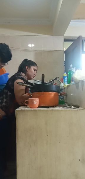 Employee Fucked in Kitchen and Bedroom