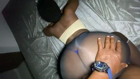 Cuckold lets his neighbor fuck his wife because he can't make her come