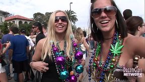 Super Hot Gasparilla Party Girls Flash Tits For Beads