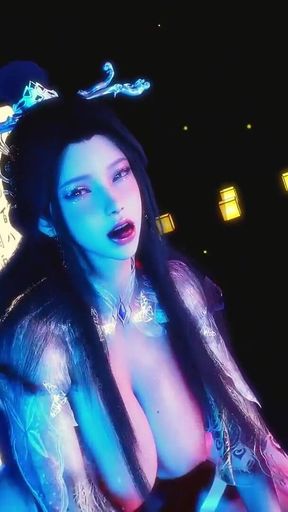 Virtual Temptress Diva: Curves in Motion - 3D Animation Hentai