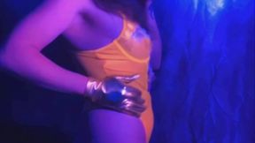 Glow dancing in gloves