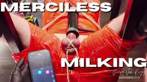 Merciless Milking in Shiny Red Plastic