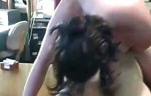 Busty chole sucking and rides on cock