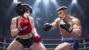 Mixed Boxing Fantasies #9B: My Ring Submission (Animated)