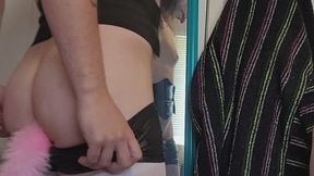 SubbyPuppy x Dva crossdresser dressup and bondage