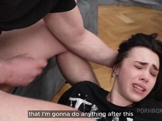 Severe Humiliation. I Urinated BF off Hard and This guy Banged Me on the Floor. 4K HD Tim Team
