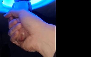 Blue Vision Gloryhole Big cock cum on tongud