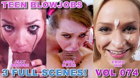teen blowjob compilation vol 74 - ally brooks, anna blaze, emma hixx