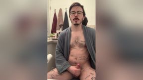 Bulging In My Robe And Jerking Off