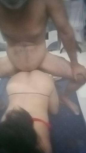 The Father-in-law Fucked the Daughter-in-law in the Bathroom Daughter-in-law's Sexy Boobs