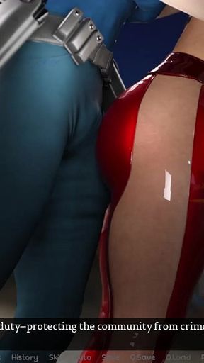 Cheating GILF Fucked by Futa Cop - Futa Dominium #8 3D Porn Gameplay