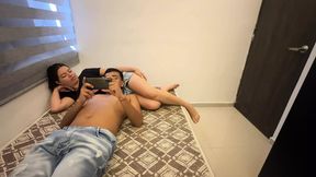 While Watching Movies We Hear Our Parents Fucking Hard &mdash;  We Get Horny and End up Having Good Sex