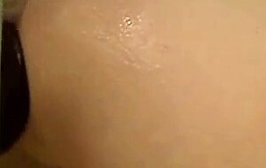 Fisting my gaping asshole with a big sex toy