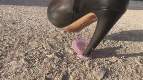 Posh Bitch Wears all Her Favourite Leather Heeled Boots to Break Your Pacifier Dummy
