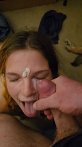 Cumming on Virgins Face