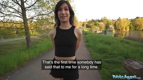 Public Agent - Megan Love enjoys outdoor sex with a large cock&#x1F346;