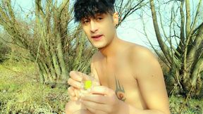 Gummy Bears in Ass, Swallowing Gummy Bears with Cum and Piss on Gummy Bears