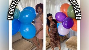 My boyfriend gives balloons to my friend