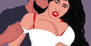 Cartoon Slim Thick Big Tits Arab Bubble Booty Mia Sucks and Fucks a BBC - Full Video on Red