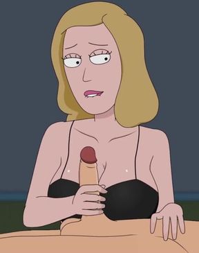 Rick and Morty - a Way Back Home - Sex Scene Only - Part 47 Beth Handjob by Loveskysanx