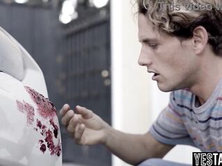 Large boobs curvy older cougar fools a large rod man and rides his boner