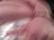 Fat Slut Masturbating In Diapers and Plastic Panties ABDL FTM