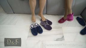 TOP SLIPPER FETISH Two women talk about slippers