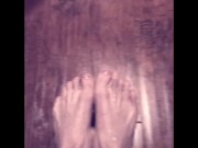Rubbing feet with oil, the angles!!