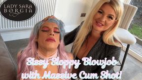 Sissy Sloppy Blowjob with Massive Cum Shot! (1080p)