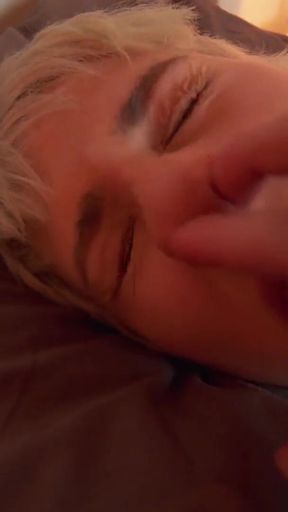 Nose Fingering in POV Homemade Scene with Emily Candys