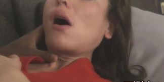 Classy IR lady gags on BBC before taking deepthroat and facial