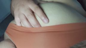 Enjoying my belly and navel