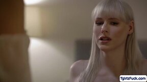 Blonde ts stepmom seduces sexy teen stepdaughter