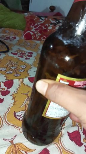 Must-see moment from &quot;Bengali girl take a beer bottle in her pussy&quot;