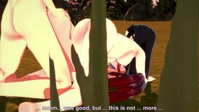 nezuko kamado and mitsuri kanroji threesome - kimetsu no yaiba