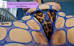 Fishnets and Leopard Print Lingerie JOI - Solo Girl