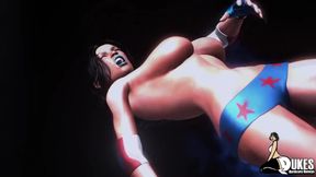 Female wrestler fucked hard by her trainer