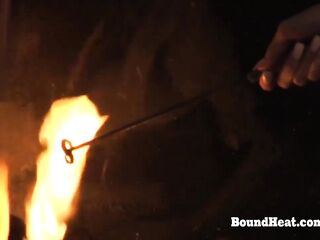 Hot Curvy Large Booty Lesbo Serf In Servitude Groaning From Torture With Mastix