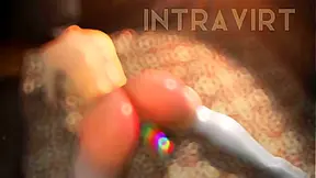 Korean Babe Finds Ecstasy with Vibrating Toy in Sensual 3D Hentai Fantasy
