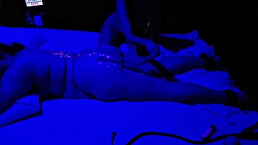 MV chubby teen girl gets hot wax from candles
