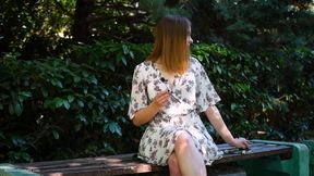 Evgeniya Is Smoking Strong Cigarette
