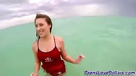 Teenager blowing pecker point of view