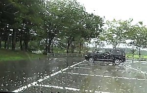 Erection in the parking lot