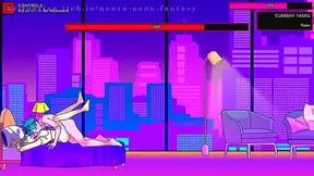 Neon Nights: Cute Anime Babe Tempts Lover in NEURA Fantasy Escape – Day 3