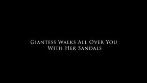 Giantess Walks All Over You With Her Sandals - Mari Merlowe 4K