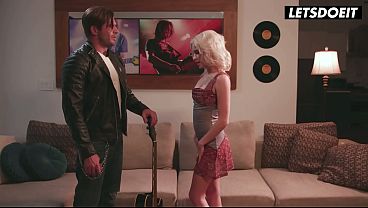 Slim Blonde Kiara Sucks Balls Then Gets Pounded - LETSDOEIT