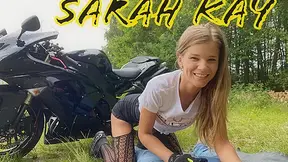 Sarah Kay Beautiful Motorcyclist - Pornstar Outdoor Sex