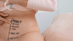 BRAZZERS Shaft-length chart on my Girlfriend's belly makes me curious! - Gina Varney