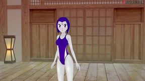 raven bikini fucking hard - red - titans