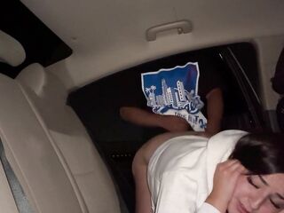 A quickie in the backseat